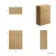 Sicily Fluted Country Oak 600 Toilet Unit