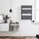 Santorini Electric Anthracite Flat Panel Heated Towel Rail 800x600mm