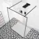 Munich Matt Black Framed 8mm Walk Through Wet Room Shower Glass Panel 1400mm