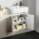 Monaco Chalk White Combination Vanity Basin and Seattle Toilet 1500mm