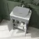 Bermuda Dove Grey Cabinet with Marble Top 600mm - Excludes Counter Top Basin