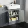 Monaco Dove Grey Combination Vanity Basin and Seattle Toilet 1500mm