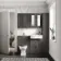 Monaco Graphite Grey Traditional Basin Vanity 600mm - Brushed Brass Accents