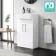 100% Waterproof - Harper Gloss White PVC Vanity with Semi Recessed Basin 500mm