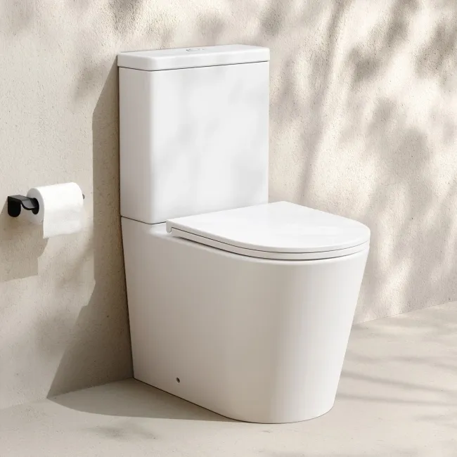 Loma Matt White Quick Release Premium Soft Close Slim Seat