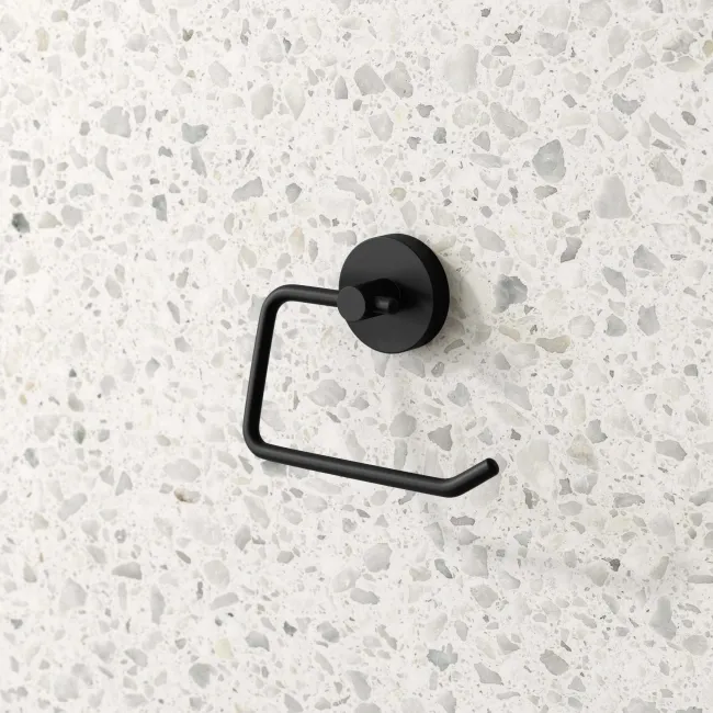 Sofia Matt Black Toilet Roll Holder