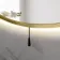 Delilah Battery Operated Brushed Brass Round Backlit LED Mirror 600mm