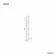 Munich Matt Black Grid Easy Clean 8mm Wet Room Shower Glass Return Panel 250mm
