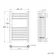 Barcelona Electric Brushed Brass Straight Heated Towel Rail 650x400mm