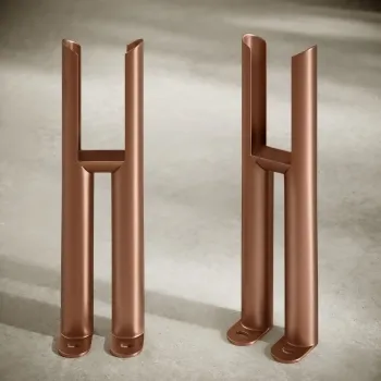 Antique Copper Traditional 2 Column Radiator Feet