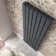 Faro Anthracite Double Flat Panel Vertical Radiator 1800x490mm