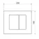 Wirquin Dual Flush Matt Black Push Plate