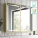 Mia Matt Brass Illuminated LED Mirror Cabinet 710x800mm
