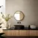 Essence Black Framed Round Bathroom Mirror 500mm