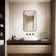 Maè Matt Black Illuminated LED Mirror 750x450mm