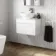 Trent Gloss White Wall Hung Drawer Vanity with Marble Top & Oval Counter Top Basin 600mm