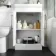 Avon Gloss White Combination Vanity Basin and Aruba Toilet 1000mm