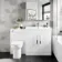 Avon Gloss White Combination Vanity Basin and Aruba Toilet 1300mm