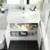 Avon Gloss White Combination Vanity Basin and Aruba Toilet 1300mm