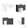 Monaco Graphite Grey Combination Vanity Basin with Marble Top & Boston Toilet 1200mm