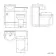 Quartz Stone Grey Combination Vanity Basin and Denver Toilet 950mm - Black Accents