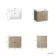 Crete Fluted Apex Oak Wall Hung Basin Drawer Vanity 600mm