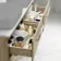 Elba Dawn Oak Wall Hung Drawer with Marble Top 1200mm - Excludes Counter Top Basin