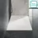 Berlin Rectangular Matt White Slate Effect SMC Composite Shower Tray 1400x800mm