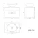 Avon Stone Grey Wall Hung Drawer Vanity with Oval Counter Top Basin 600mm