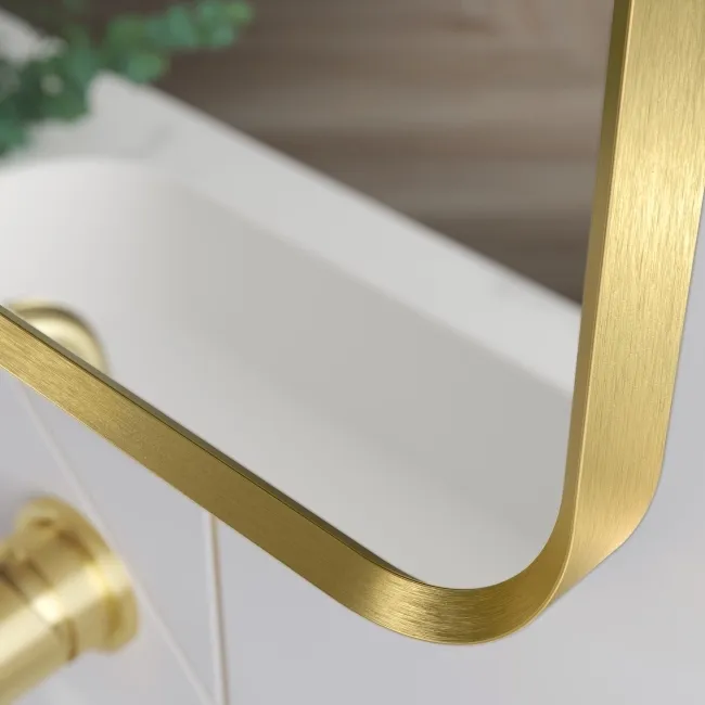 Nina Brushed Brass Mirror 600x1200mm