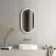 Ada Pill Brushed Brass Illuminated LED Mirror 900x500mm