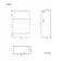 Elba Graphite Grey Slimline Back To Wall Toilet Unit 500mm