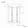 Hamburg Matt Black Easy Clean 8mm Offset Quadrant Shower Enclosure 1200x800mm - Easy Fix