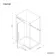 Helsinki Matt Black Premium Easy Clean 8mm Hinged Shower Enclosure 1200x800mm