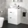 Avon Gloss White Vanity Drawer with Oval Counter Top Basin 600mm
