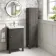 Bermuda Graphite Grey Floor Standing Tall Cabinet 1500x350mm