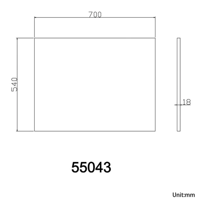 Gloss White L Shaped Wooden Bath End Panel 700mm