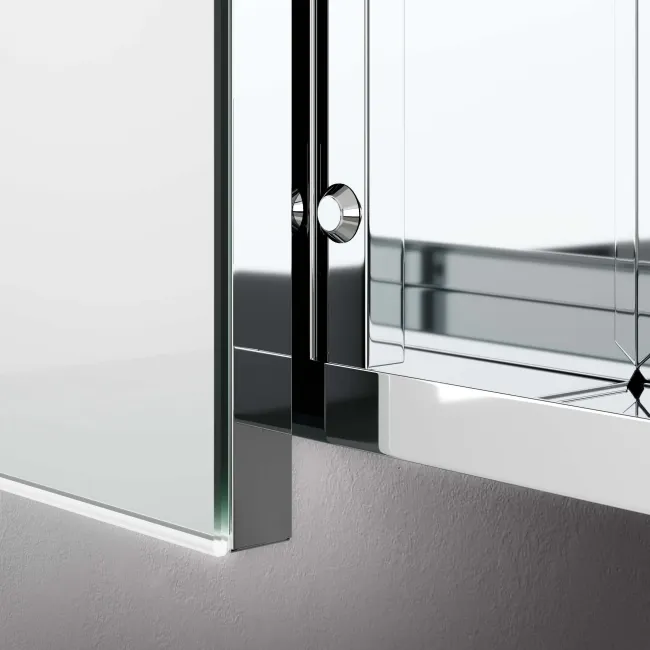 Elena Stainless Steel Mirror Cabinet 650x1200mm