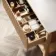 Maru Oak Wood Grain Vanity Cabinet 1000mm with Matt White Stone Top - Basin Not Included