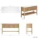 Maru Oak Wood Grain Vanity Cabinet 1400mm with Matt White Stone Top - Basin Not Included