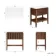 Maru Walnut Wood Grain Vanity Cabinet 800mm with Matt White Stone Top - Basin Not Included