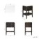 Maru Black Oak Wood Grain Vanity Cabinet 600mm with Matt White Stone Top - Basin Not Included