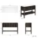 Maru Black Oak Wood Grain Vanity Cabinet 1200mm with Matt White Stone Top - Basin Not Included