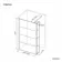 Munich Matt Black Grid 8mm Wet Room Shower Glass 1200mm & 250mm Pivotal Return Panel
