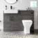 Harper Charcoal Elm Combination Vanity Basin and Atlanta Toilet 1200mm - Black Accents