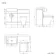 Harper Charcoal Elm Combination Vanity Basin and Atlanta Toilet 1200mm - Black Accents