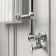 Gibraltar Wall Hung Small White Traditional Heated Towel Radiator (With Overhanging Rail)
