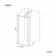 Munich Brushed Brass Framed 8mm Wet Room Shower Glass 700mm & 250mm Return Panel