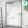 Munich Fluted Effect Matt Black Framed Easy Clean 8mm Wet Room Shower Glass Panel 1400mm
