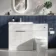 Havana Fluted Coastal White Combination Vanity Basin and Miami Toilet 1300mm - Chrome Handles
